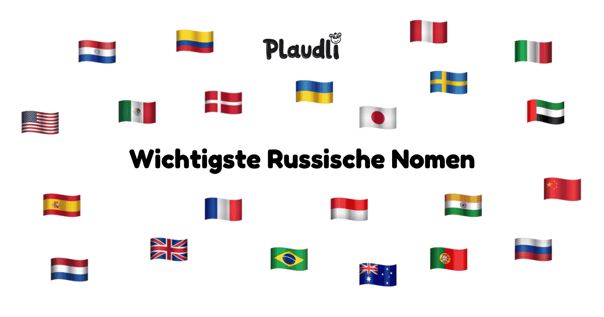 Die 350 wichtigsten russischen Nomen (Liste)